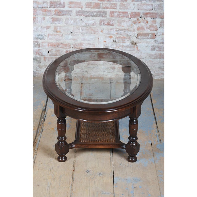 Czech Biedermeier Coffee Table in Beech and Walnut, 1890s For Sale - Image 6 of 11