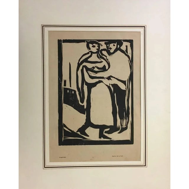 Very rare xylograph of the artist, who was considered one of the 20th Century Masters in xylography. Title and signature...