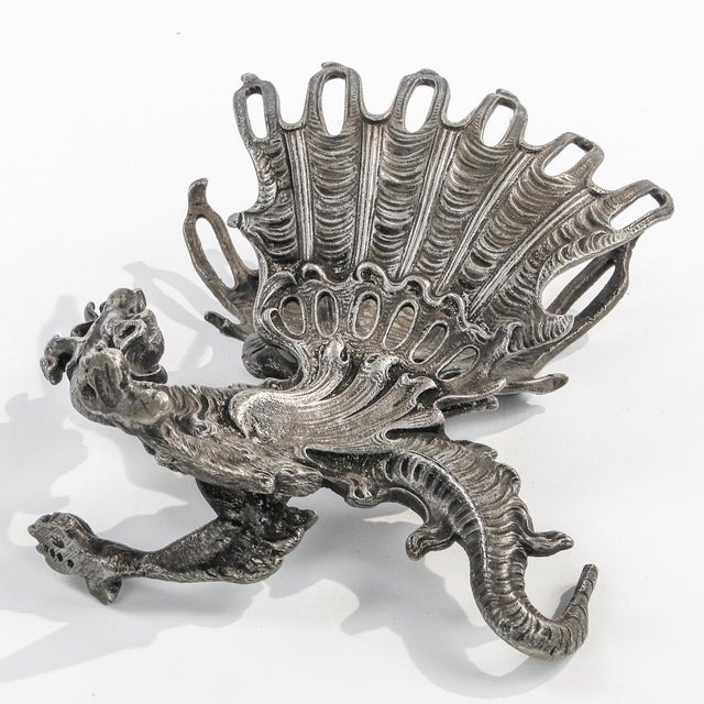 Metal Biedermeier Figurative Stand for Fraget, Poland, 1890s, 1860 For Sale - Image 7 of 15