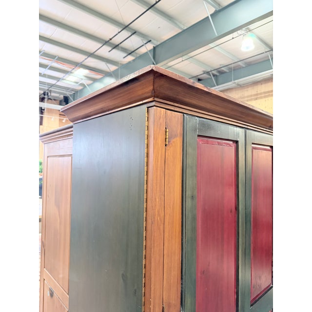 Traditional Vintage RomWeber Media Storage Armoire For Sale - Image 3 of 10