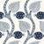 Sample - Schumacher Nurata Embroidery Fabric in Lapis For Sale