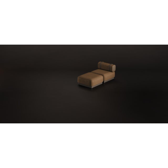 Not Yet Made - Made To Order Sedonna Ottoman by Porus Studio For Sale - Image 5 of 9