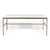 Paul McCobb Brass Base Console Table with Vitrolite Top For Sale In Chicago - Image 6 of 7
