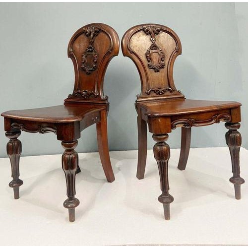 Regency Hall Chairs with Gillows in Mahogany, 1820, Set of 2 For Sale - Image 13 of 15