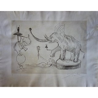 Salvador Dali, Les éléphants, Nude, Etching For Sale
