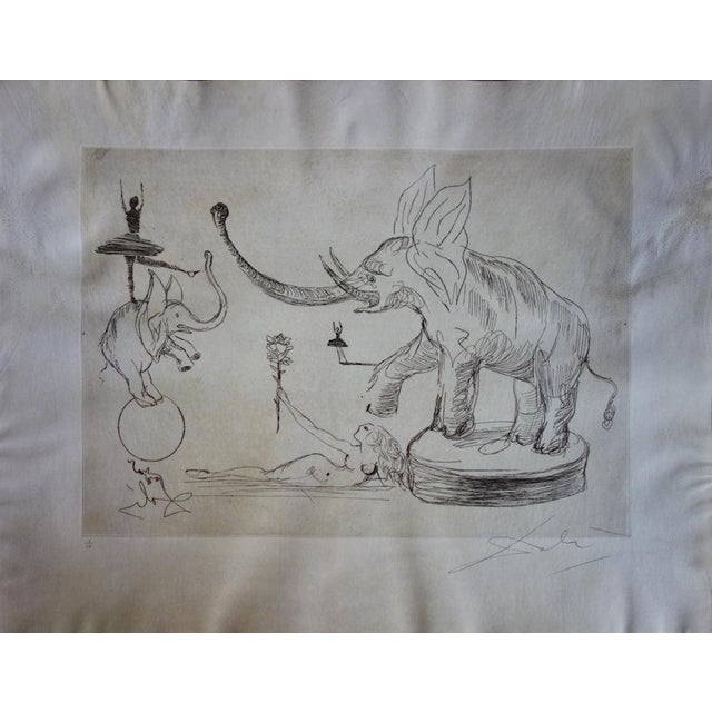 Salvador Dali, Les éléphants, Nude, Etching For Sale