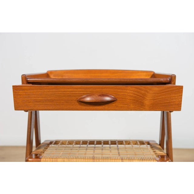 Mid-Century Modern Teak and Rattan Nightstands by Søren Rasmussen, 1960s, Set of 2 For Sale - Image 17 of 18