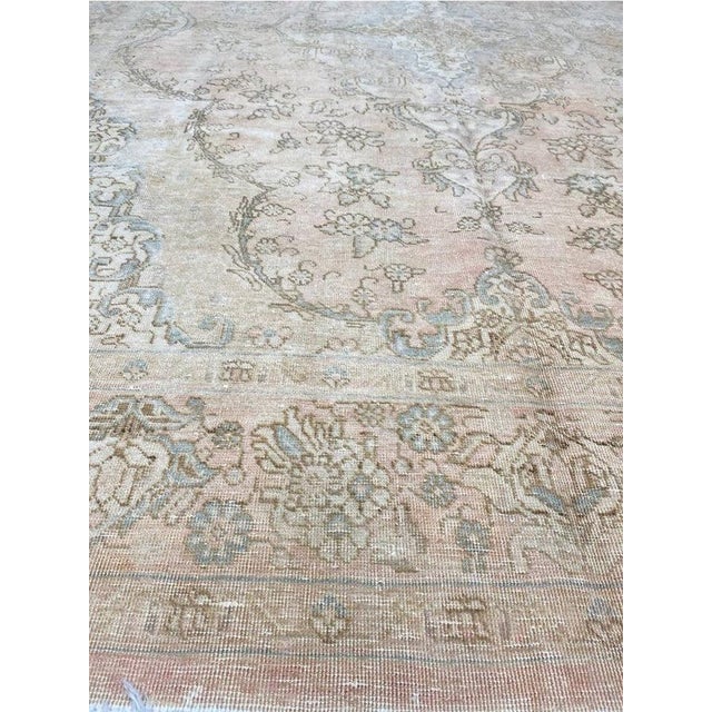 1950s Old Persian Tabriz Area Rug 8 X 11 For Sale - Image 4 of 12