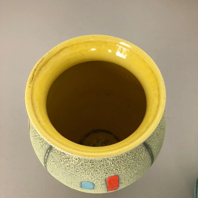 Beige Vintage Pottery Vases by Scheurich, Germany, 1960s, Set of 2 For Sale - Image 8 of 18