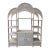 Palm Beach Chic Wicker & Bamboo Etagere For Sale