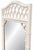 Vintage Chinoiserie Faux Bamboo Mirror – Ivory White Lacquer For Sale - Image 4 of 6
