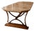 Large Granite Dining Table on an Oak and Wrought Iron Base, 1950s For Sale