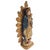 Mexican Mid-Century Mexican Our Lady of Guadalupe Carved Wood Devotional With Gilt Sunburst, 9" For Sale - Image 3 of 10