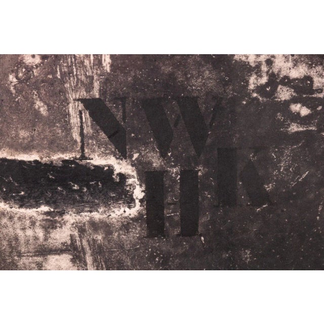 1970s Signed Carborundum Etching on Paper from Otage et Rouge Series by James Coignard For Sale - Image 12 of 12