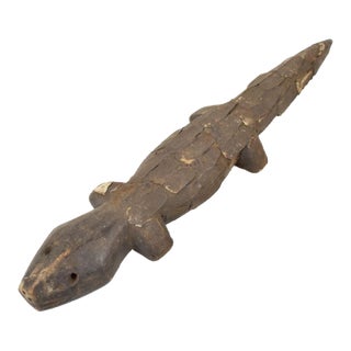 Early 20th Century Lega Divination Lizard For Sale