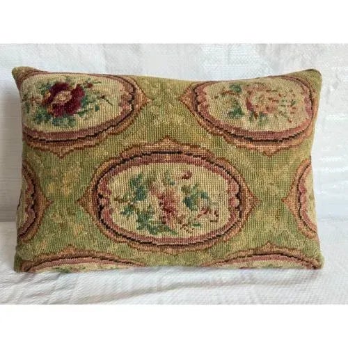 Modern 1853 English Needlework Pillow For Sale - Image 3 of 3