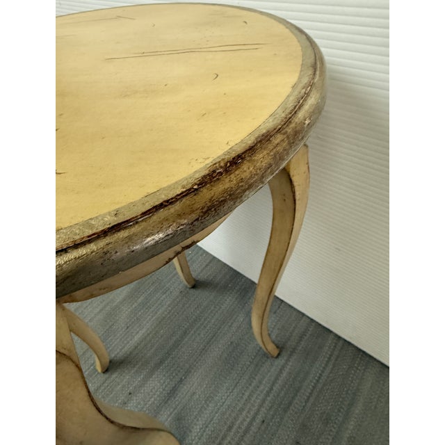 Antique Florentine Style Round Accent Table For Sale - Image 10 of 12