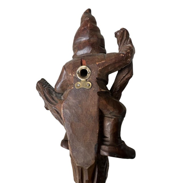 1900s Black Forest Gnome Whip Hook, Carved Wood For Sale In Aspen - Image 6 of 6