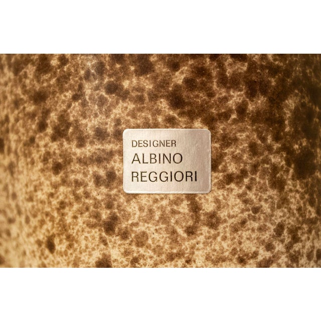 1970s Carafe with Glasses by Albino Reggiori for Società Italiana Ceramica Laveno, 1970s, Set of 7 For Sale - Image 5 of 6