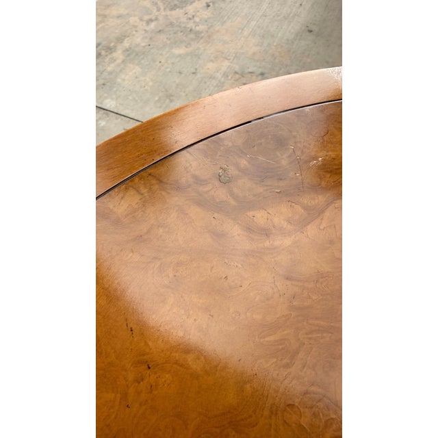 Brown 1970s Michael Taylor for Baker Furniture Ming Style Burl Wood Side Tables, 2 Pieces For Sale - Image 8 of 12