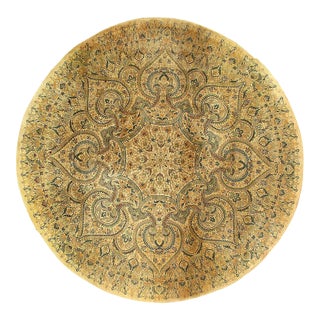 Pasargad DC Ivory Hand Knotted Round Rug For Sale