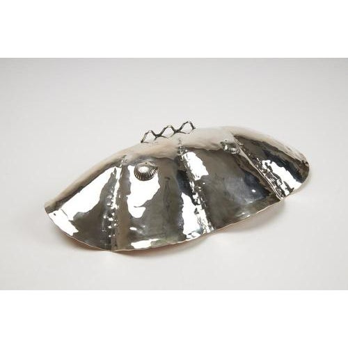 Embossed Silver Shell Centerpiece by Eros Genazzi For Sale - Image 6 of 9