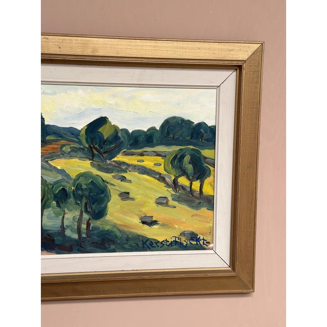 Kerstin Flyckt, Trees, 1950s, Oil on Panel, Framed For Sale - Image 12 of 17