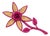 John Galliano Paris Pink Enamel Metal and Straw Daisy Brooch For Sale