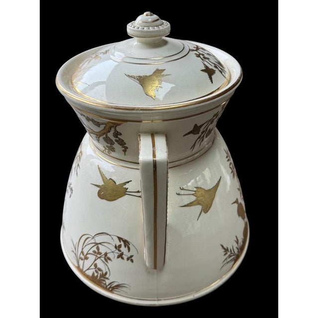 19thC Chinoiserie Antique Davenport Porcelain Staffordshire Aesthetic Movement Covered Jar For Sale - Image 11 of 18