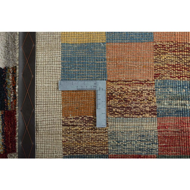 Hand-Knotted Gabbeh Nomadic Rug For Sale - Image 10 of 11