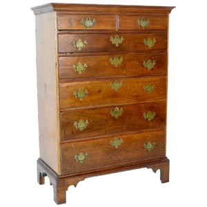 Late 18th Century Piedmont Chest in Cherry and Maple With Pine Secondary