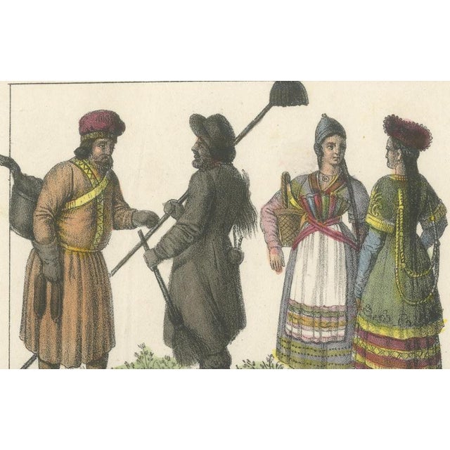 Russian Hatter and Chimney Sweep, 1842, Paper For Sale - Image 4 of 8