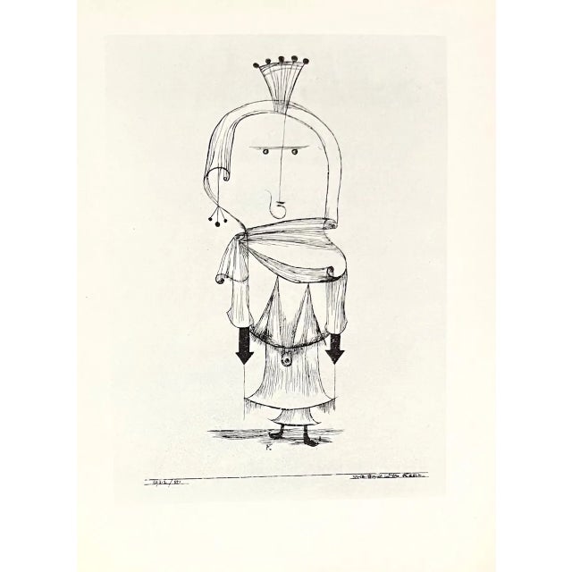 1947 Paul Klee Engraving 29 the Witch With the Comb 1922 Reproduction For Sale