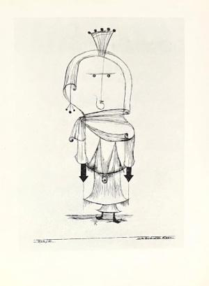 1947 Paul Klee Engraving 29 the Witch With the Comb 1922 Reproduction