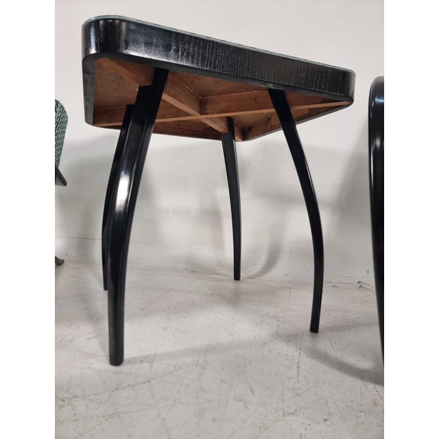 H 269 Lounge Chairs, Table and Poufs by Jindřich Halabala for UP Zavody, 1940s, Set of 5 For Sale - Image 13 of 14