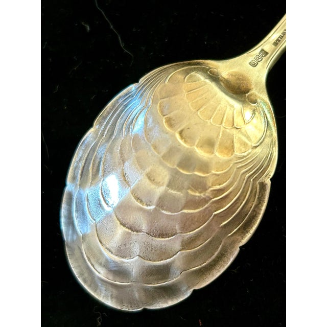 Art Nouveau/Rococo Shell Serving Spoon For Sale - Image 4 of 7