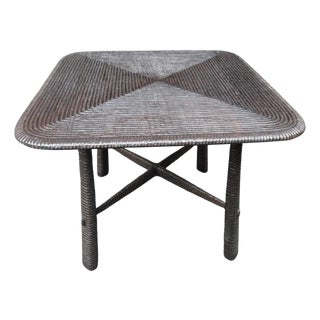Andrianna Shamaris Exquisite Minimalist Hand Carved Table For Sale