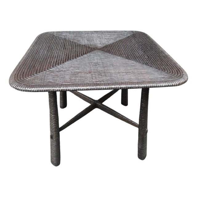 Andrianna Shamaris Exquisite Minimalist Hand Carved Table For Sale