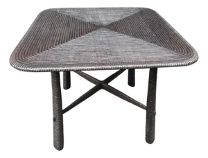 Andrianna Shamaris Exquisite Minimalist Hand Carved Table