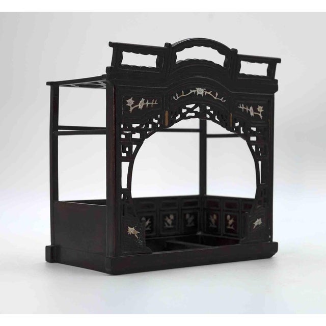 Miniature Chinese Hardwood Display Stand, Late 19th Century For Sale - Image 3 of 5