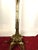 Single Brass and Onyx Bead Glass Shade Cherub Floor Lamp, 1950s For Sale - Image 6 of 11