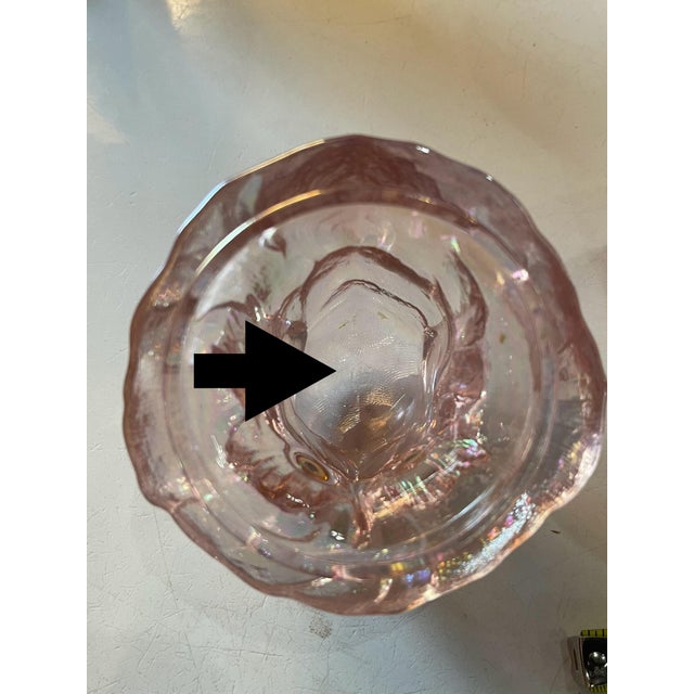 Vintage Imperial Glass Pink Owl Fairy Light, 6.5”, Original Lig Mark For Sale - Image 6 of 8