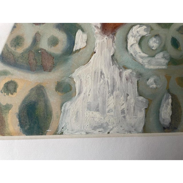 Marga Groove-Marcovic, Girl at the Balustrade, Original Watercolor For Sale - Image 9 of 17