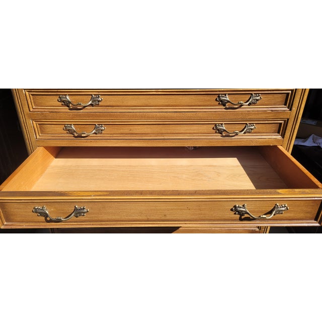 1960s Tall French Lingerie 12 Plus Drawer Dresser For Sale - Image 13 of 17