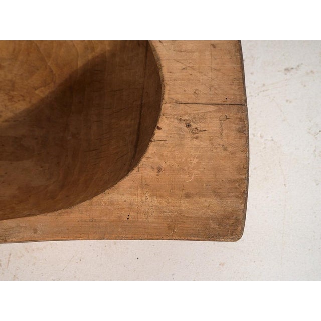 Antique Primitive Style Oval Bowl, 1900 For Sale - Image 9 of 14