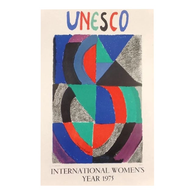 After Sonia Delaunay, International Women's Year, 1975, Lithograph Poster For Sale