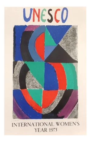 After Sonia Delaunay, International Women's Year, 1975, Lithograph Poster