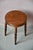 Brown Vintage Bohemian Stool with Turned Legs by Joamin Baumann for Baumann, 1980s For Sale - Image 8 of 10