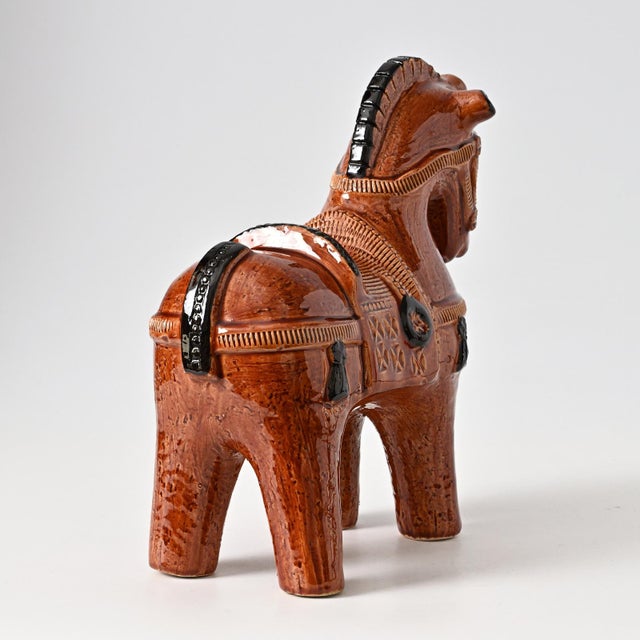 1970s Ceramic Horse Figurine by Aldo Londi for Bitossi, 1960s For Sale - Image 5 of 12
