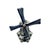 Vintage Ceramic Delft Blue and White Windmill Figurines - A Pair For Sale In Birmingham - Image 6 of 12
